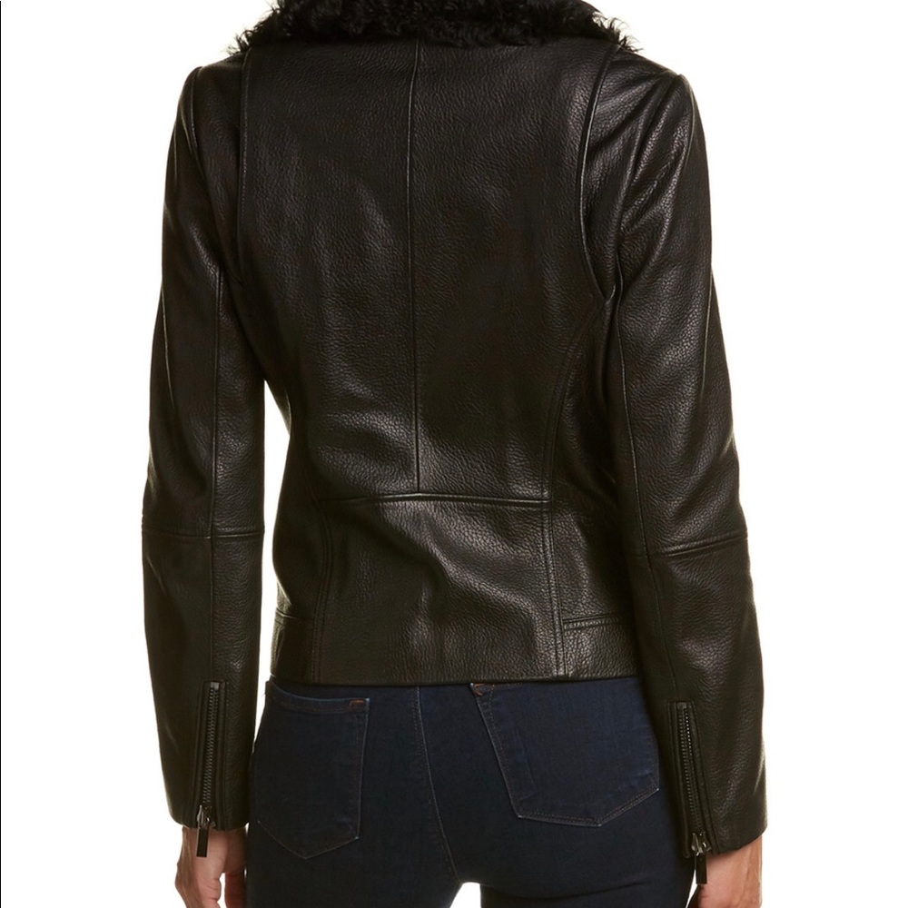 Host pick ✨ new black leather genuine moto jacket - Picture 3 of 3